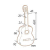 Almansa Student 401 Cadete 3/4 Hochglanz Konzertgitarre (Kinder)