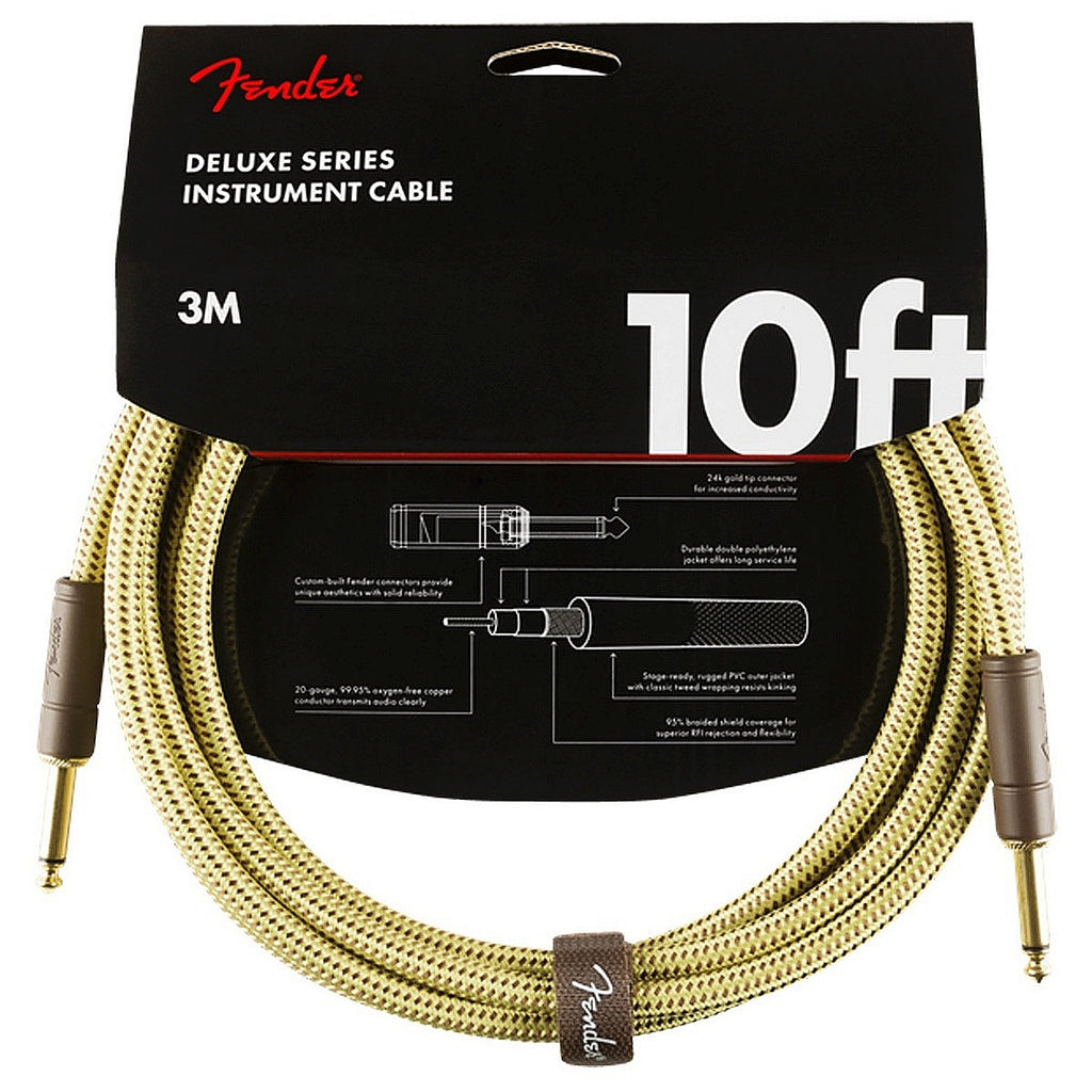 Fender Deluxe Instrument Cable 3 m Tweed